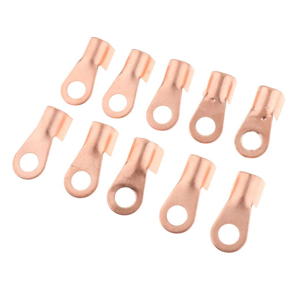 10pcs Open Barrel Copper Ring Lug Terminals OT 200A Wire Crimp Connectors Assortment Kit