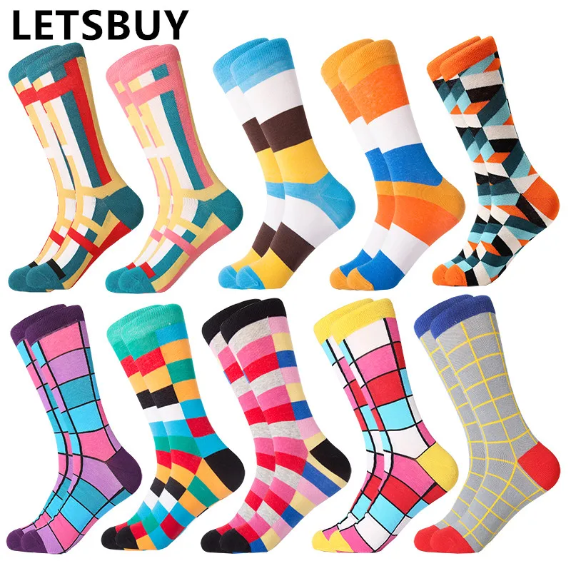 

LETSBUY Hot Sale british style men women unisex crew socks autumn winter Calcetines de hombre