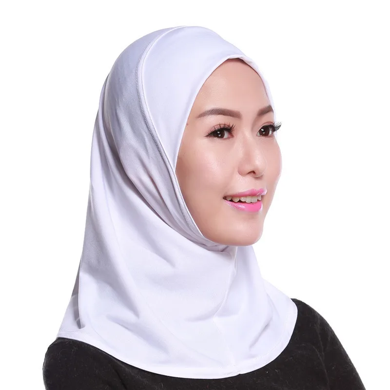Мусульманский хиджаб исламский сплошной мини стиль шарф женщина Амира Кепка мягкий стрейч кристалл конопли готов носить