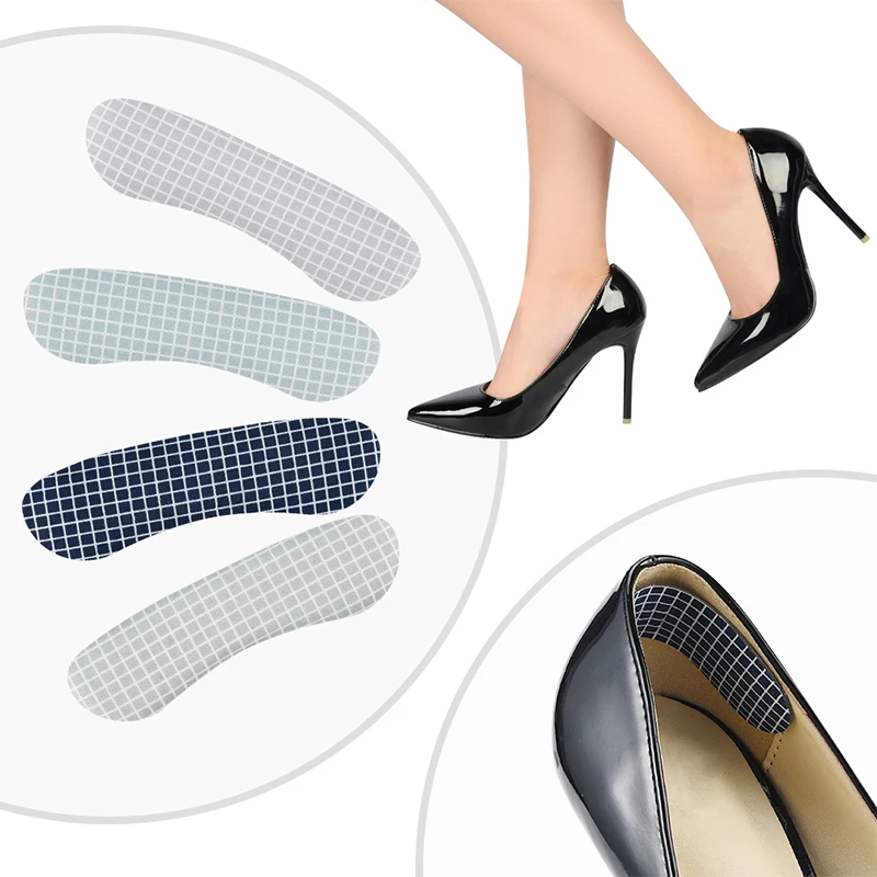 Soumit/4 пары; яловая кожа+ силиконовая подушка на пятке; нескользящая обувь на каблуке; самоклеящаяся подкладка на пятке для женщин и мужчин