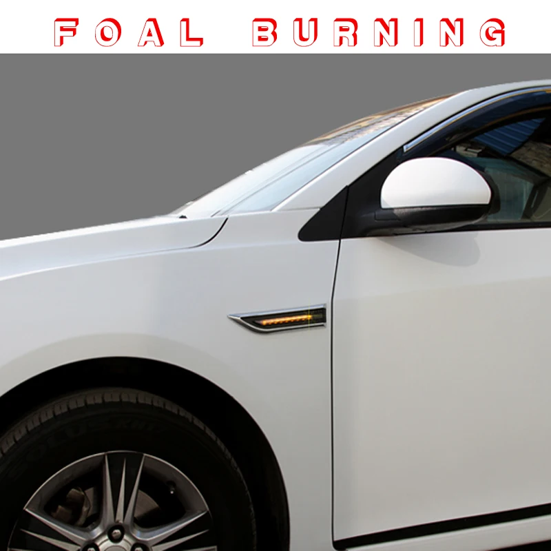 Koop VEULEN Brandende Led Side Draaien Signalen Voor Turn Licht Sticker voor Chevrolet Chevy Cruze 2009 2012 2013 2014 2015 2 stks set