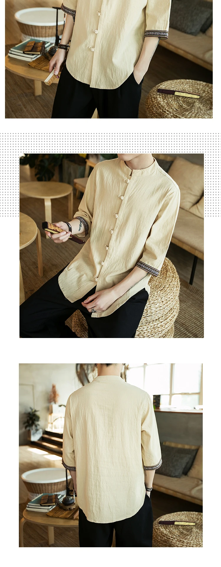 FFXZSJ бренд Sinicism мужские хлопок белье Вышивка Повседневное рубашки 2018 Человек Лето Половина рукава рубашки мужской китайский кнопку рубашки