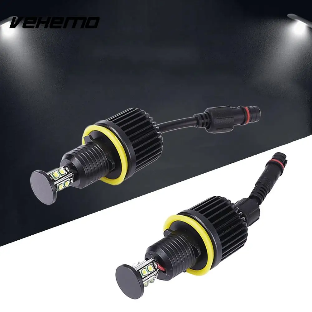 

Vehemo 2pcs DC 12V Car LED Angel Eye Light For BMW E92 Styling Accessories 80W