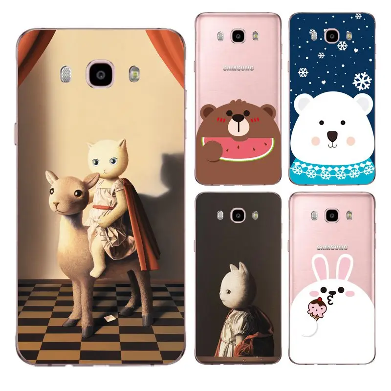 Мягкий прозрачный чехол из ТПУ для Samsung J3 J5 J7 S6 S7 S8 note8 A3 A5 C7 J2prime Prince с принтом