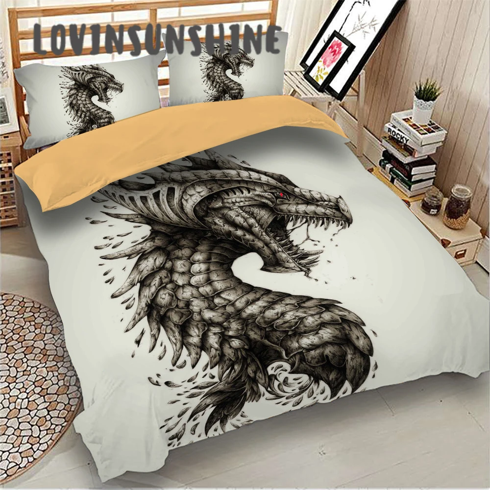 

LOVINSUNSHINE Duvet Cover Set Luxury Queen Bed Quilt Covers Dinosaur Bedding Queen Size AC02#