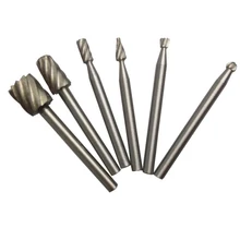 6 шт. Высокое качество карбид Заусенцы Набор роторный напильник Деревообработка бурение Гравировка инструмент