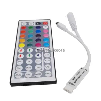 유연한 테이프 SMD3528 5050 RGB LED 스트립 조명 용 DC12V 6A 3x2A 44Key 미니 IR 원격 RGB LED 컨트롤러