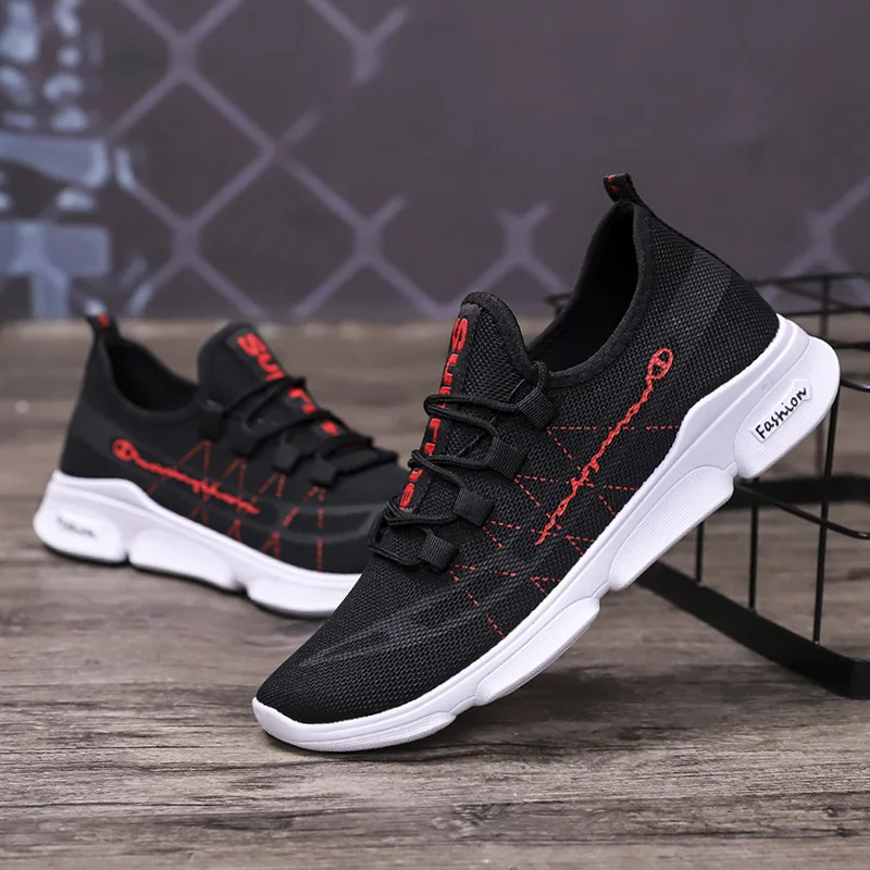 

2019 autumn new breathable and comfortable casual shoes fashion men's canvas shoes with wear-resistant men's sports shoes