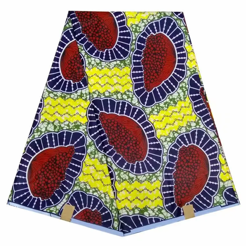 Полиэстер воск печатает ткань не хлопок Анкара мягкий воск высокого качества африканская ткань для женщин платье