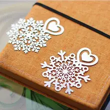 20 шт./лот, милые, миленькие в японском стиле(«Каваий»), металлическая Закладка для книги со снежинками, книжные держатели для изготовления обложек книг Бумага Творческий Подарочная Корейская Канцелярия офиса Supplies1622