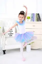 Танцевальное балетное платье для девочек; танцевальная одежда Детские Балетные платья для Обувь для девочек Гимнастика танец пачка трико