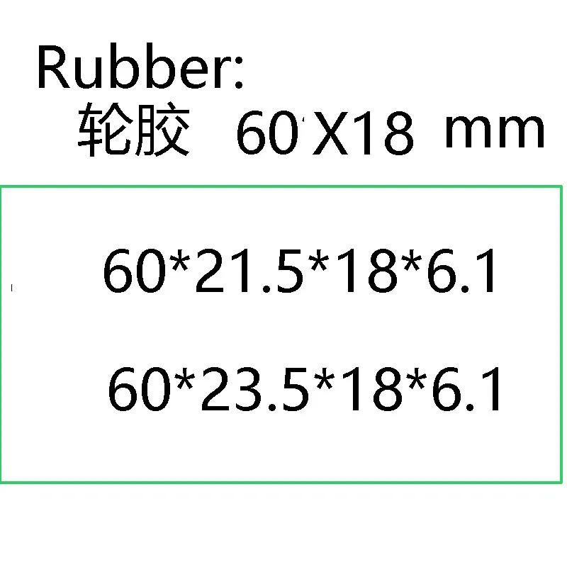 Replacment счетчик багажа колеса диаметр 45* 19 мм с оси 4 шт - Цвет: 60x18 mm