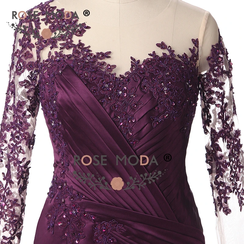 purple evening dressd