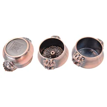 Мини Львы Дизайн благовония горелка медь кадильница металл сделано льва пепельница Львы держатели благовоний 3 размера