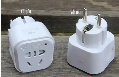 

1PC Universal EU Plug Adapter European Power Socket Travel Converter Conversion Plug