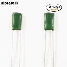 McIgIcM 100 шт. полиэстеровый пленочный конденсатор 100V 4.7nF 5.6nF 6.8nF 8.2nF 10nF 2A472J 2A562J 2A103J