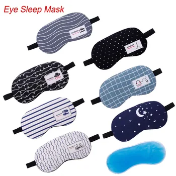

7 Patterns Sleeping Mask Eyepatch Soft Eye Sleep Mask Fashion Striped Moon Style Creative Travel Relaxing Sleeping Aid Blindfold