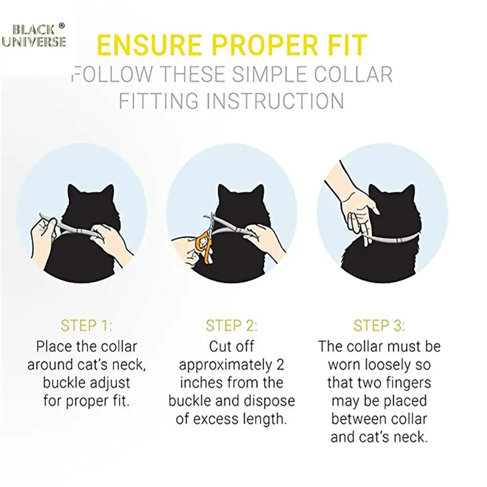 Dog Collars & Leashes Cat Anti Flea Mite Tick Collar Deodorize Natural