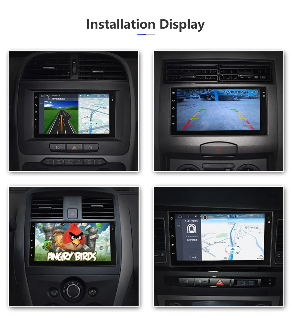 Clearance Jansite 7" 2 din Car Radio MP5 Android 8.1 player HD 1080P Digital Touch screen mirror + Bluetooth Car Stereo with microphone 2