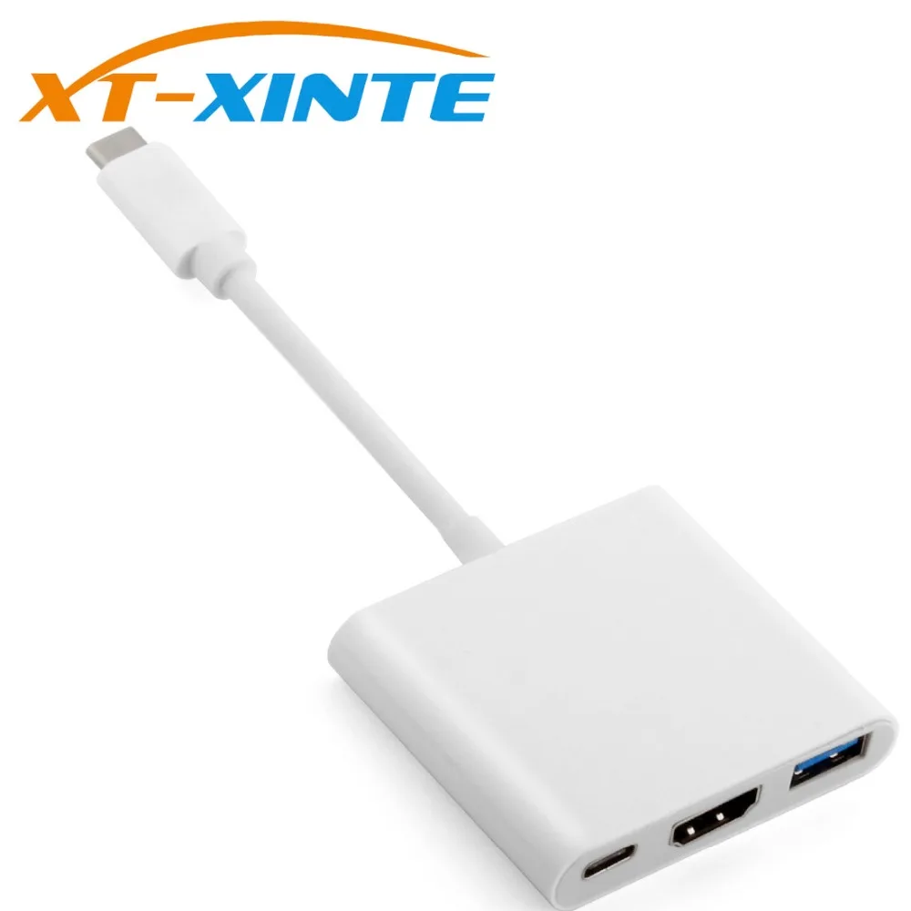 3 in 1 Type c to HDMI +USB 3.0 Audio Adapter for Apple Type C VGA to ...