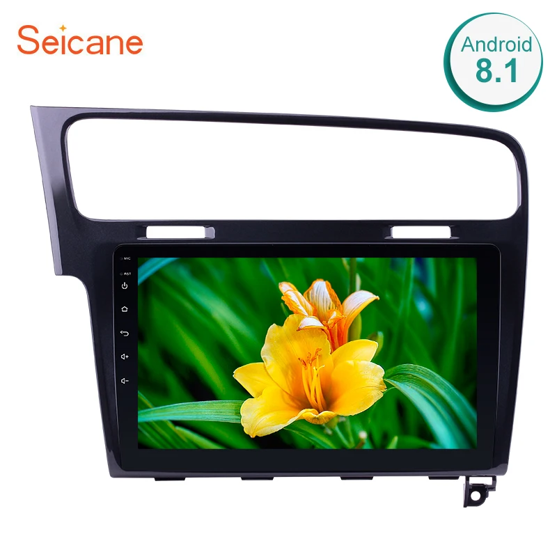 Discount Seicane 2Din Android 8.1 10.1" Car Radio GPS Quad-Core Stereo wifi Multimedia Player For 2013 2014 2015 VW Volkswagen Golf 7 0