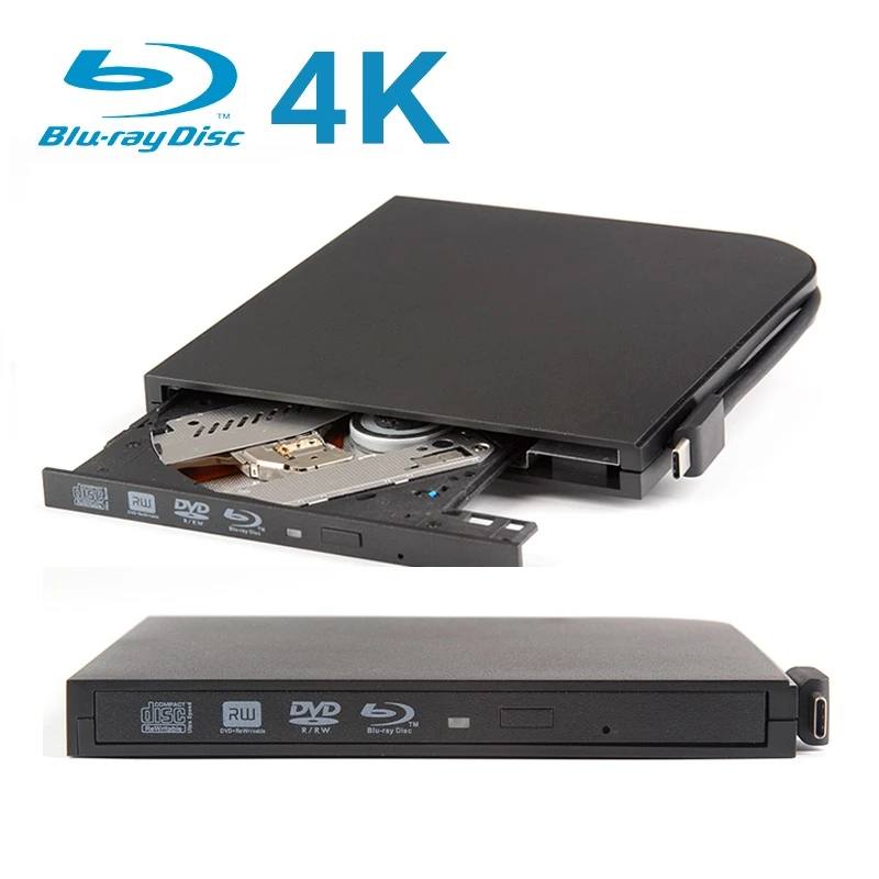 Maikou USB3.0 4K type-C DVD-RW VCD CD RW горелки Привод Супер привод Внешний Blu-Ray DVD привод горелки плеер для Asus lenovo Ace