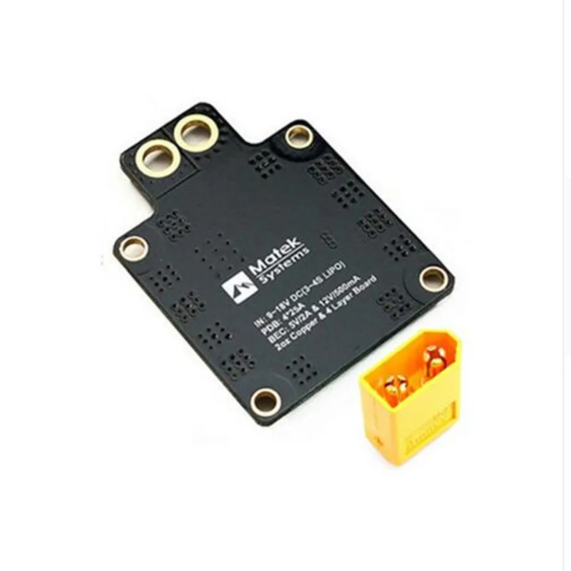 Плата распределения мощности MATEK XT60 30 5*30 5 мм с BEC В/12 В для F3 F4 F7 CC3D управления