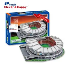 3D пазл Набор для творчества игрушка бумажная Строительная модель Китай Спорт Футбол Шанхай Hongkou стадион сборка игры ручная работа детский подарочный набор