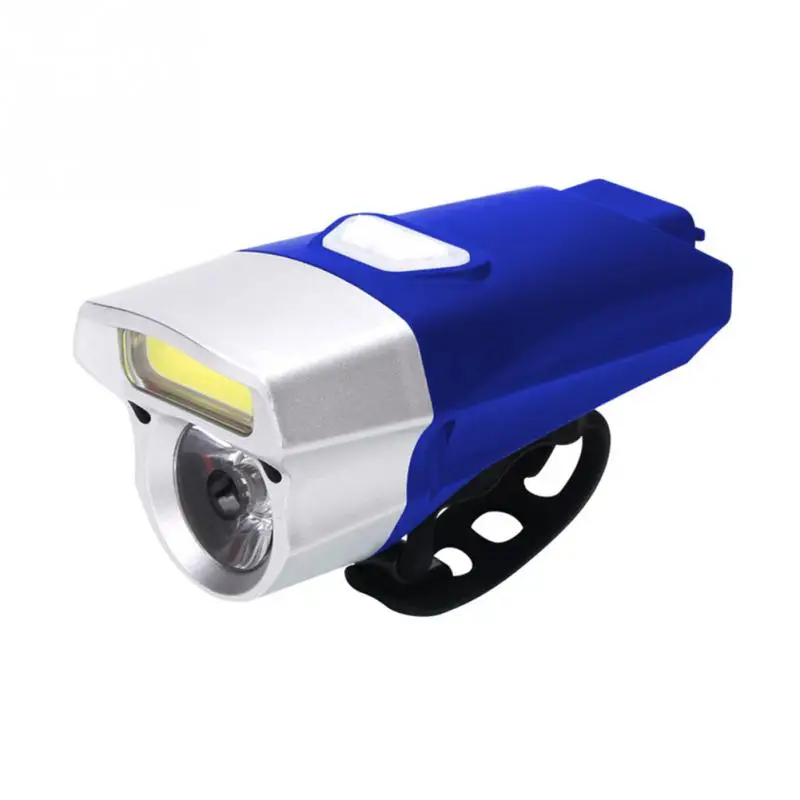 Новое поступление USB перезаряжаемые водонепроницаемые велосипедные фары для велосипеда с подсветкой COB фары для езды оборудование - Цвет: blue Charging