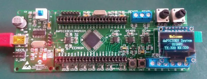 DsPIC Совет по развитию dsPIC33EV серии Совет по развитию микрочип dsPIC33EV256GM104