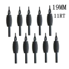 Yilong 10 шт. 19 мм 11RT новые одноразовые силиконовый черный Насадки для татуажа советы и сцепление с наконечником