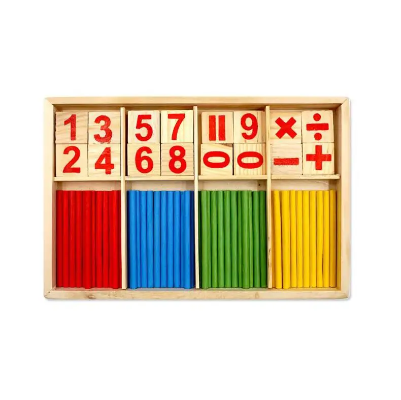 Математические манипуляторы деревянные Счетные палочки для детей дошкольного возраста развивающие игрушки Подарки GYH