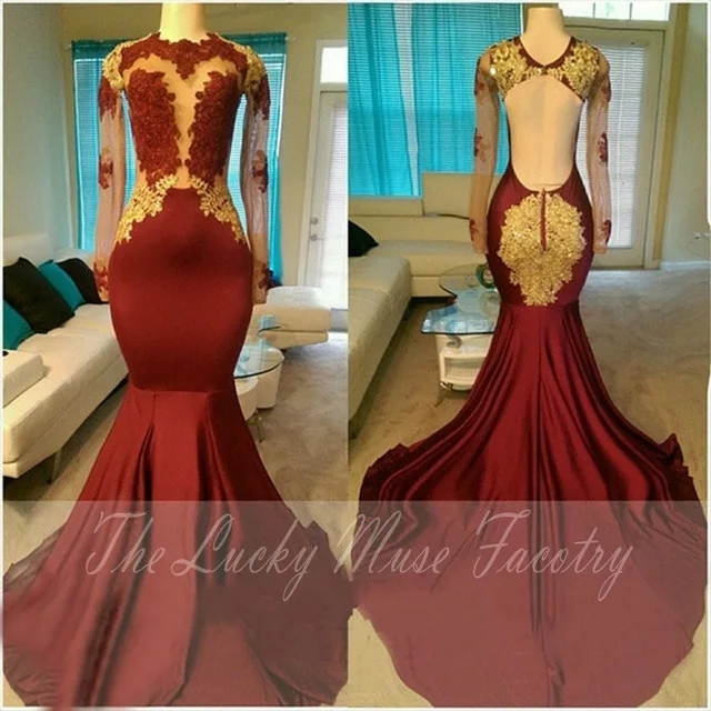 red and gold african dress