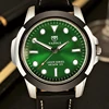 Reloj deportivo para hombre, reloj de pulsera brillante verdosos, Masculino ► Foto 1/6