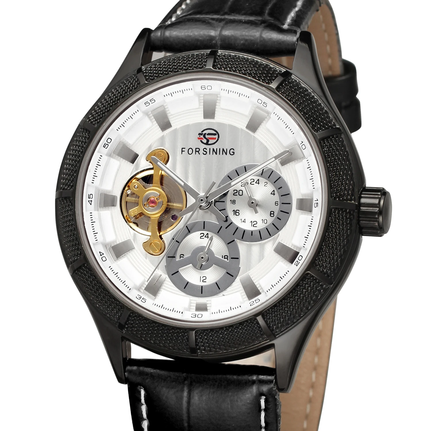 2019 Forsining Лидирующий бренд Для мужчин автоматические часы Tourbillon механические с