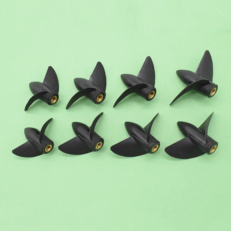 

Rc Boat M4 Two Blades Paddle With Screw Thread 2 Blades Nylon Boat Propeller Positive & Reverse Propeller For 4mm Boat Shaft