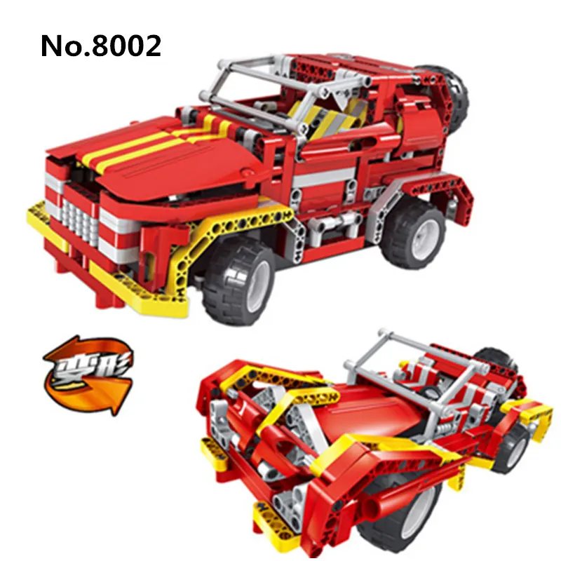

472pcs DIY Building Block Technic Car Kit Transform RC Jeep to Sport Car Model Car Assemble Toys For Adults Children Boys Gifts