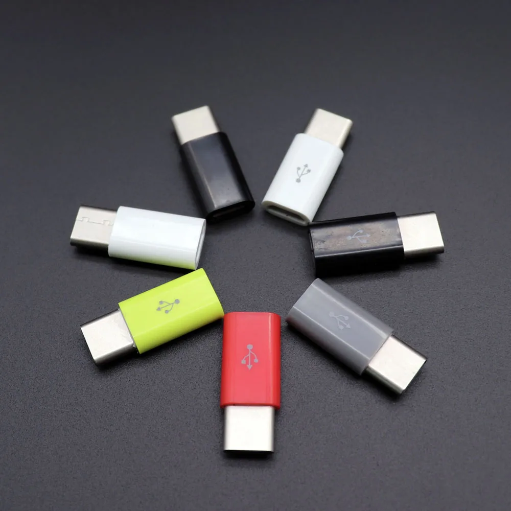 Адаптер USB C к Micro кабель конвертер Type адаптер для Macbook Samsung s8 Huawei p10 p9 OTG
