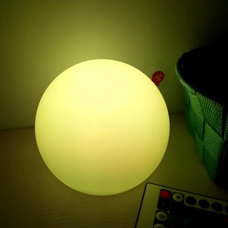 

2018 New D12*H10cm 16-Color Gradient Ball Shaped LED Night Mood Light Lamp Color Change Decoration free shipping 50pcs/lot