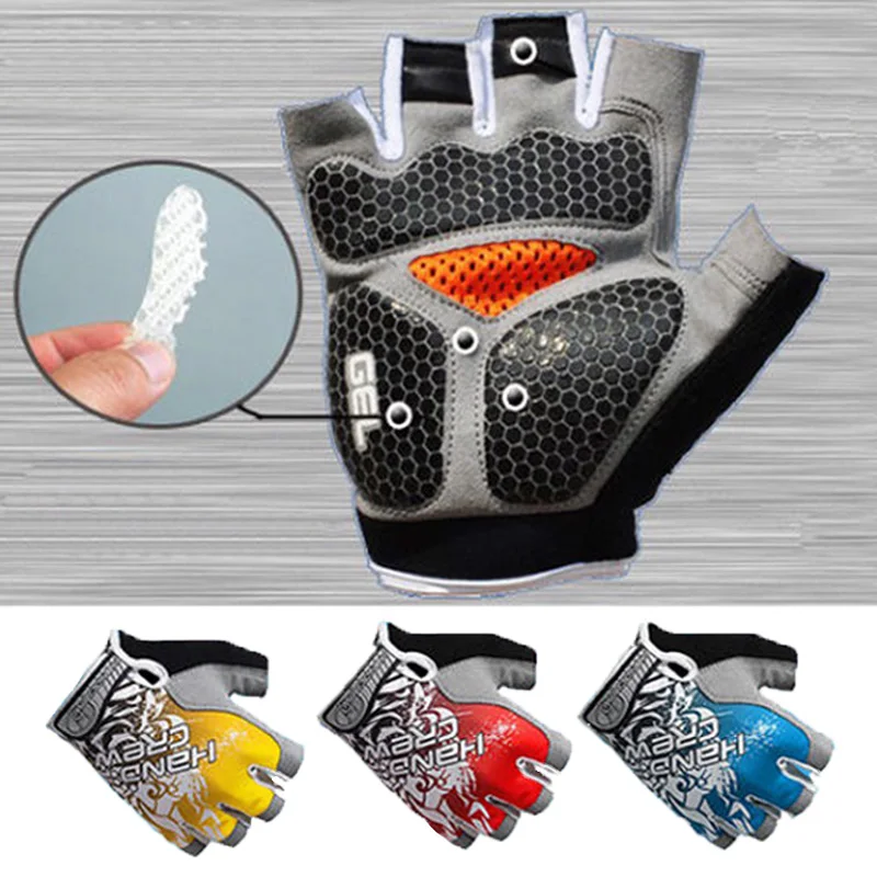 Men & Women's Sports 3D Gel Padded Anti Slip Gloves Gym Fitness Weight