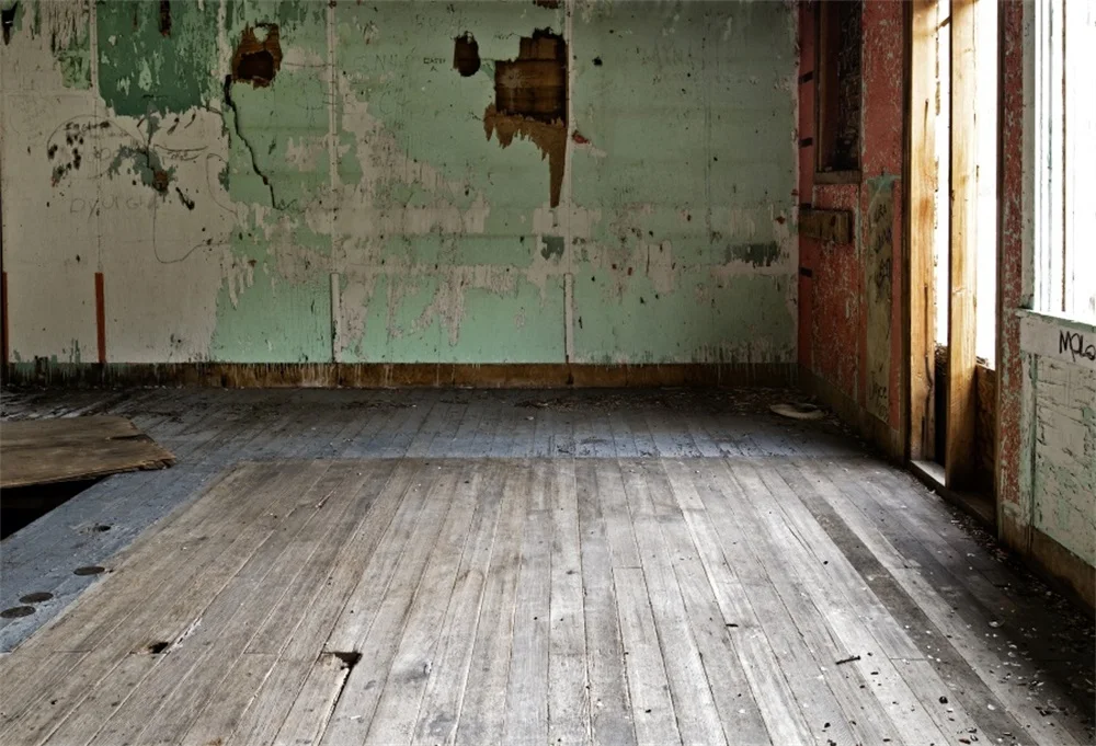 Laeacco Abonded Wooden House Interior Portrait Scene Photographic Backgrounds Customized Photography Backdrops For Photo Studio
