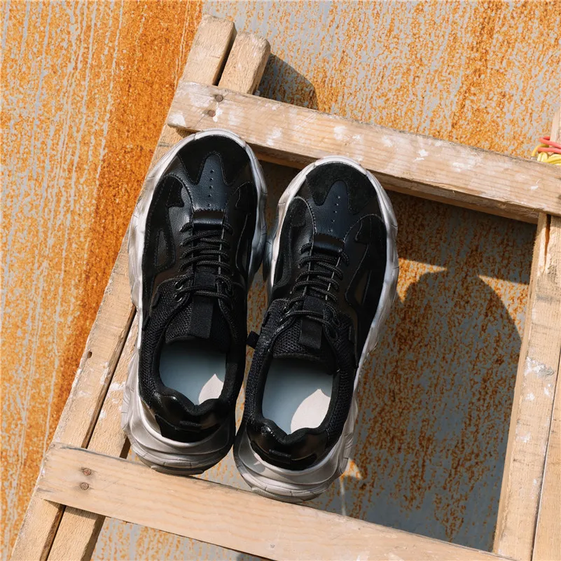 CONASCO/высококачественные женские кроссовки из натуральной кожи на шнуровке; дышащая обувь на плоской подошве; сезон весна-лето; женская обувь для отдыха и шоппинга