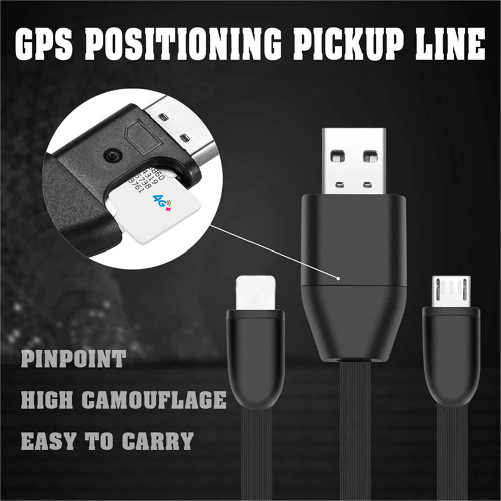 Зарядное устройство для микро USB мобильный телефон зарядное устройство кабель GPS локатор голос прослушивания GSM GPRS