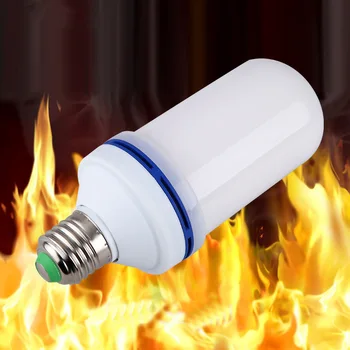 

SMD2835 LED Flame Effect Fire Light Bulb Flickering Emulation E27 LED Flame Lamp AC85V~265V