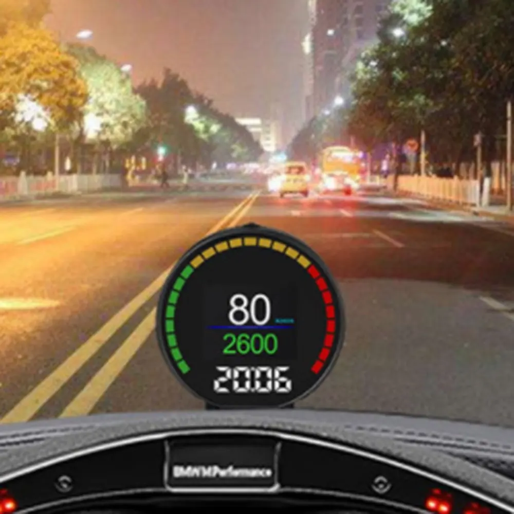 

Car Head Up Display HD Screen Display GPS Speed Warning System Fuel Consumption Car Display Device