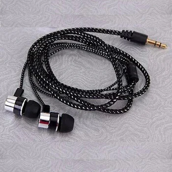 

10pcs Universal 3.5MM In-ear Earbuds Braided Wired Earphones no mic Stereo Sports Earphone for iphone Xiaomi phone MP3 MP4 PC