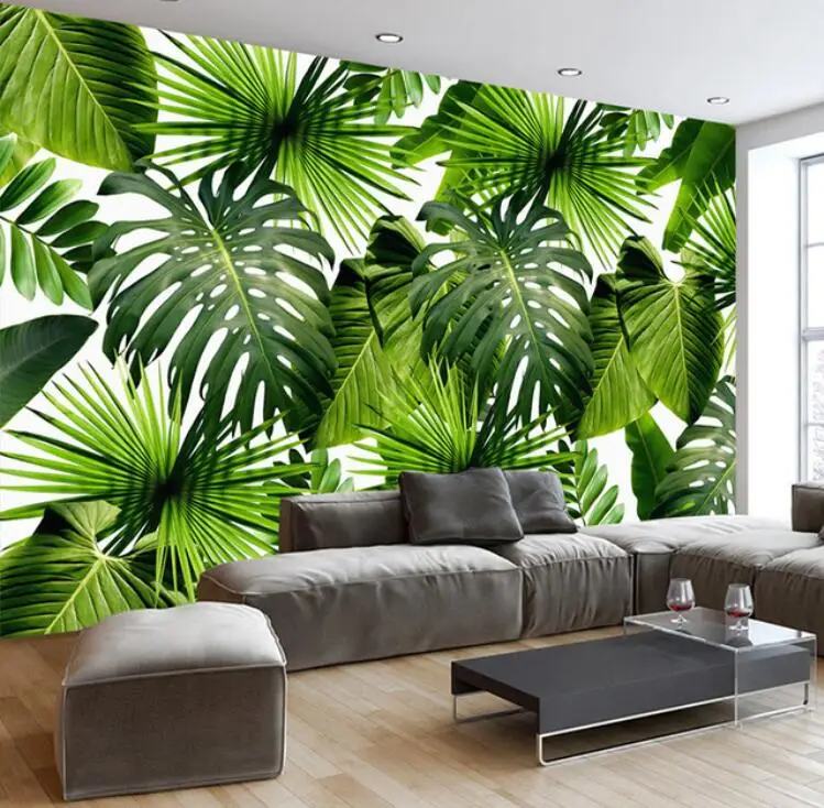 Custom 3d Mural Wallpaper Southeast Asia Tropical Rainforest Banana