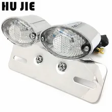 МОТОЦИКЛ хром кошачий глаз хвост сигнальная лампочка номерной знак для Harley Honda Kawasaki BMW Yamaha Suzuki Benelli Aprilia KTM