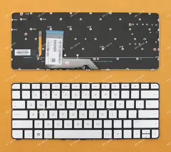 

New US English Keyboard For HP Spectre Pro x360 G1 x360 G2 Laptop Silver, with Backlit, no Frame