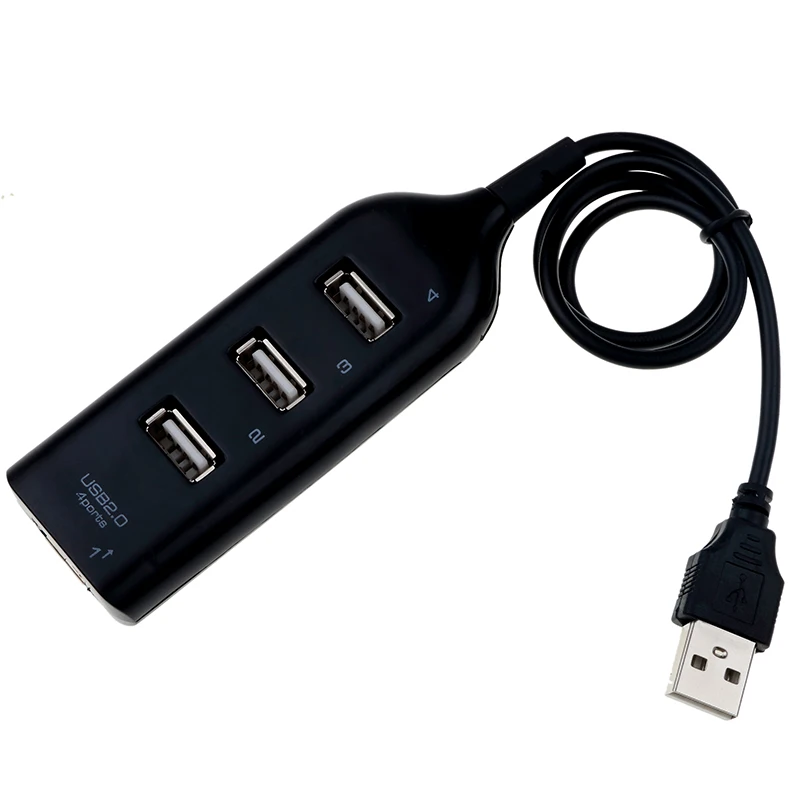 Автомобильный USB 2,0 4 порта разветвитель Plug And Play розетка концентратор Высокоскоростной адаптер для Windows Vista XP Для Авто ПК ноутбук компьютер